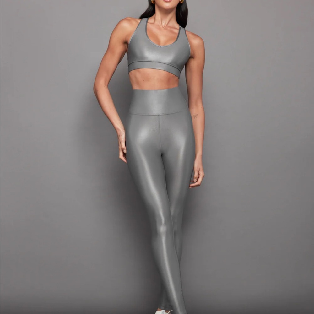 Carbon38 Silver/Gray Sports Bra